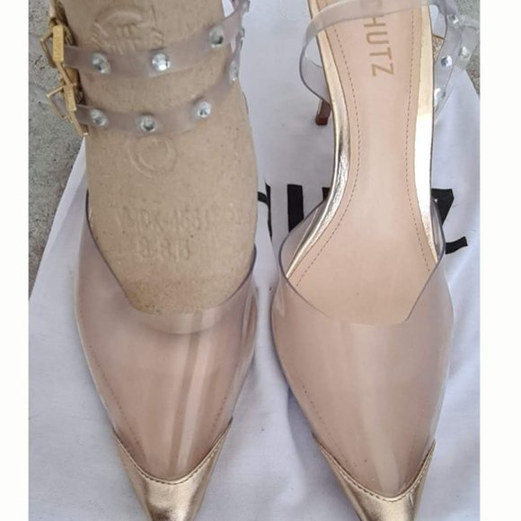 Schutz See-through Stiletto Pumps Size 8.5 - Picture 3 of 4